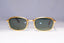 RAY-BAN Mens Vintage Designer Sunglasses Gold Rectangle W2849 BRN 20211