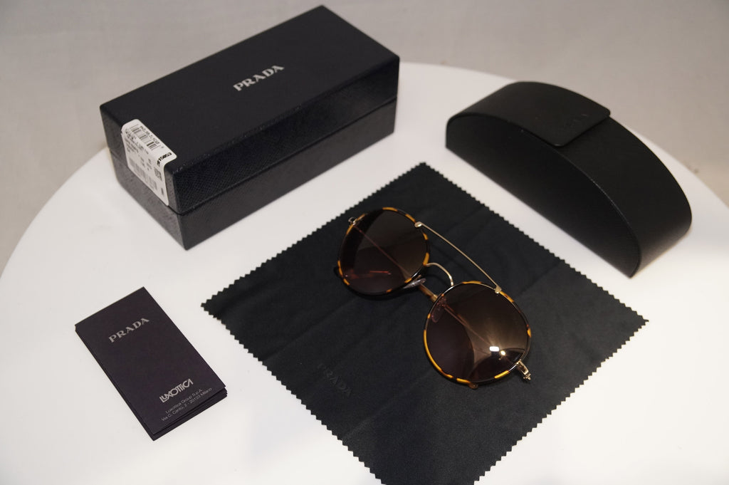 PRADA Womens Boxed Oversized Designer Sunglasses GOLD SPR 53P 7SO-SP1 20228