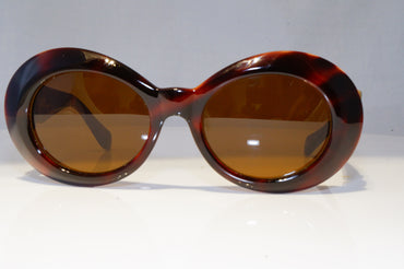 GIANNI VERSACE Womens Vintage 1990 Sunglasses Brown GOLD MEDUSA 418 900 21263