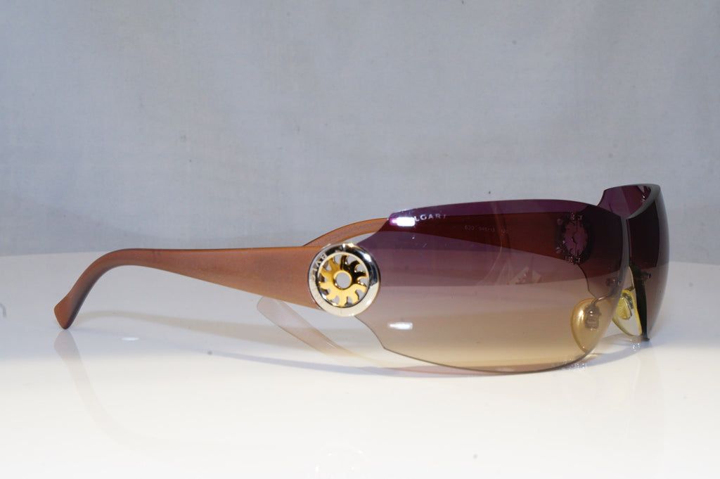 BVLGARI Mens Womens Unisex Designer Sunglasses Brown Shield 639 945/13 19176