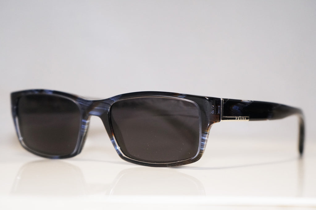 PRADA Mens Designer Sunglasses Blue Rectangle VPR 06O EAR-1O1 10916