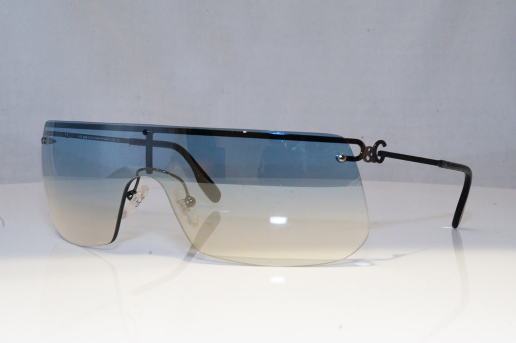 DOLCE & GABBANA Mens Designer Sunglasses Silver Shield D&G 2103 D76 19165