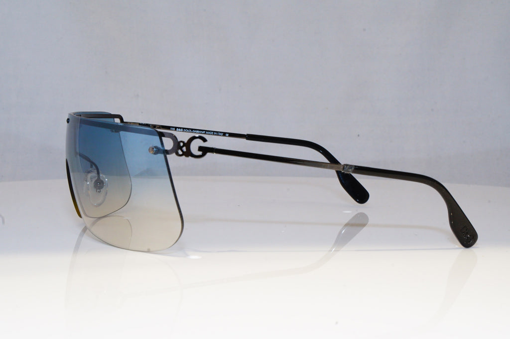 DOLCE & GABBANA Mens Designer Sunglasses Silver Shield D&G 2103 D76 19165