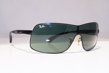 RAY-BAN Mens Vintage Designer Sunglasses Black Shield RB 3244 006/71 18137