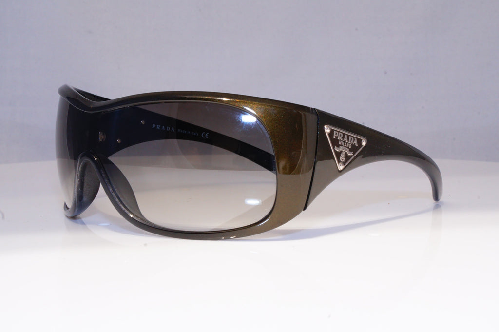 PRADA Mens Womens Boxed Designer Sunglasses Shield OLIVE SPR 14L 7ZS-4M1 20225