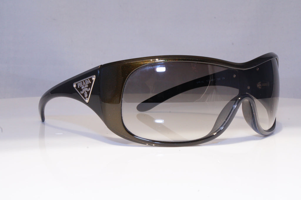 PRADA Mens Womens Boxed Designer Sunglasses Shield OLIVE SPR 14L 7ZS-4M1 20225