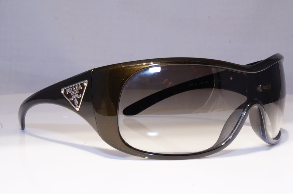 PRADA Mens Womens Boxed Designer Sunglasses Shield OLIVE SPR 14L 7ZS-4M1 20225