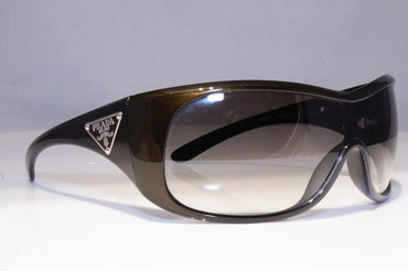 PRADA Mens Womens Boxed Designer Sunglasses Shield OLIVE SPR 14L 7ZS-4M1 20225