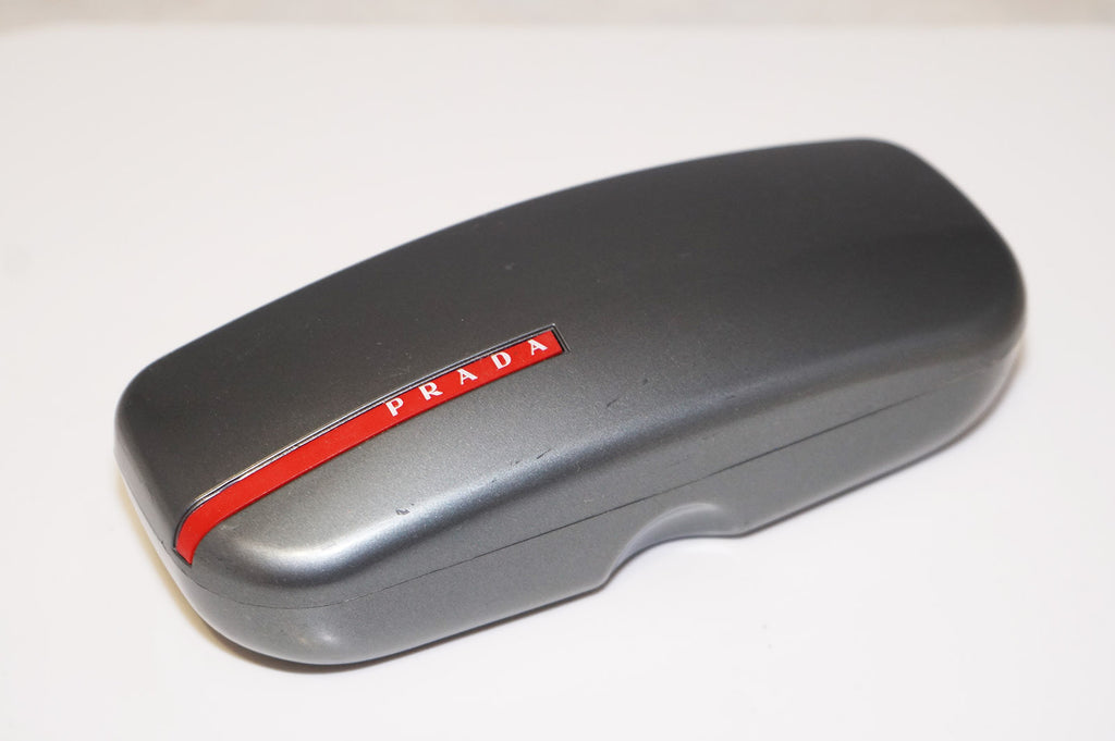 PRADA Authentic Designer Cunglasses Storage Case Black White Grey Magnetic Flip