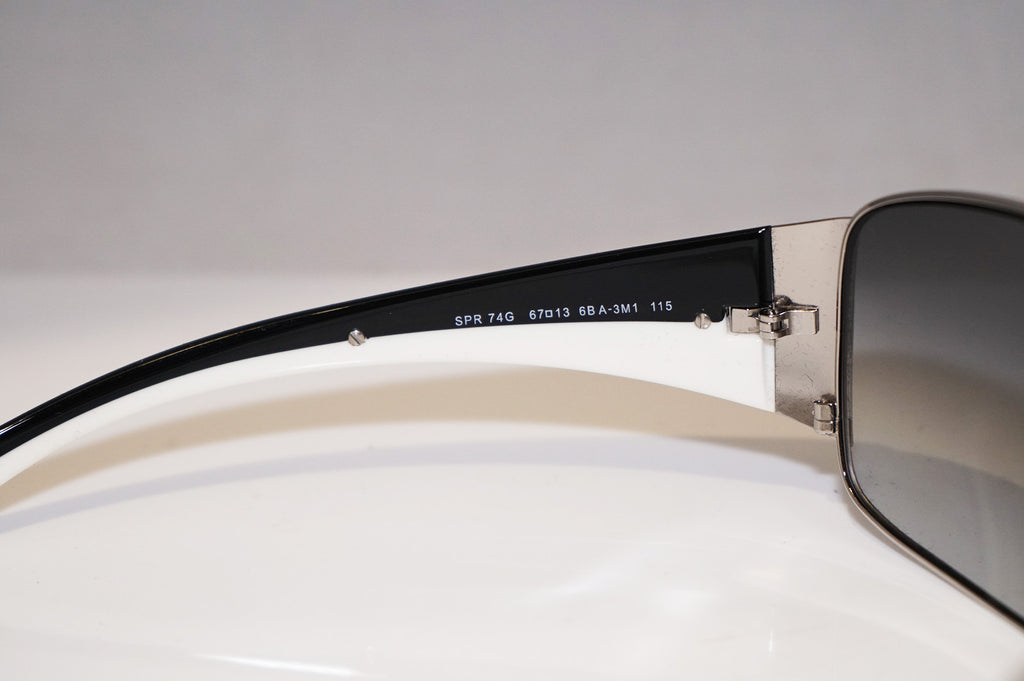 PRADA Mens Designer Sunglasses Silver Wrap SPR 74G 6BA-3M1 13965