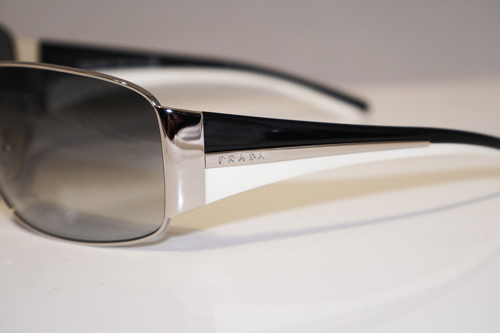 PRADA Mens Designer Sunglasses Silver Wrap SPR 74G 6BA-3M1 13965