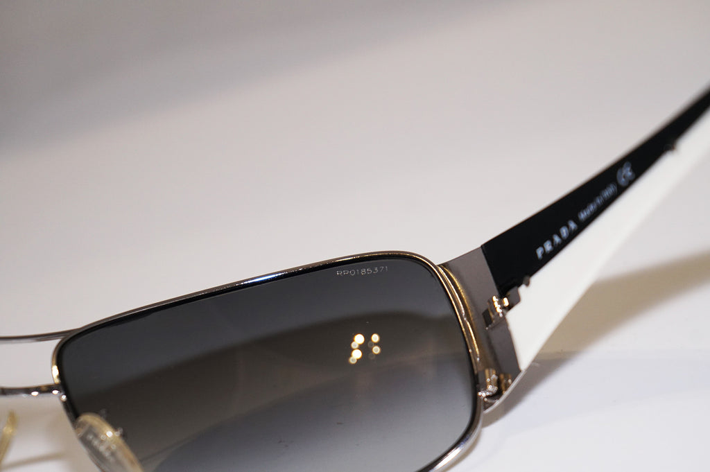 PRADA Mens Designer Sunglasses Silver Wrap SPR 74G 6BA-3M1 13965