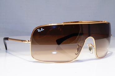 RAY-BAN Mens Designer Sunglasses Gold Shield RB 3349 001/13 20203