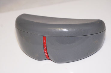 PRADA Authentic Designer Cunglasses Storage Case Black White Grey Magnetic Flip