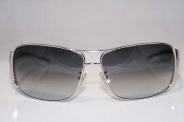 PRADA Mens Designer Sunglasses Silver Wrap SPR 74G 6BA-3M1 13965
