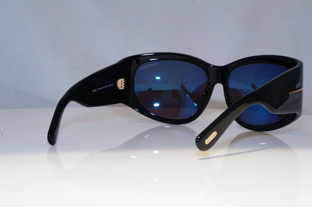 TOM FORD Womens Oversized Designer Sunglasses Black Felicity TF404 01A 19167