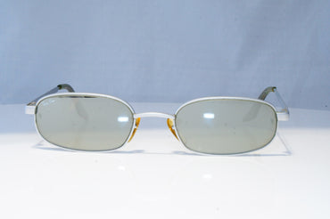 RAY-BAN Mens Mirror Vintage 1990 Sunglasses Silver Rectangle BAUSCH LOMB 21277