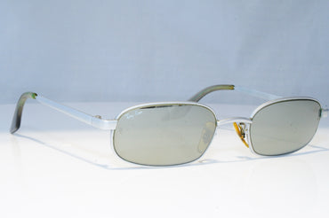RAY-BAN Mens Mirror Vintage 1990 Sunglasses Silver Rectangle BAUSCH LOMB 21277