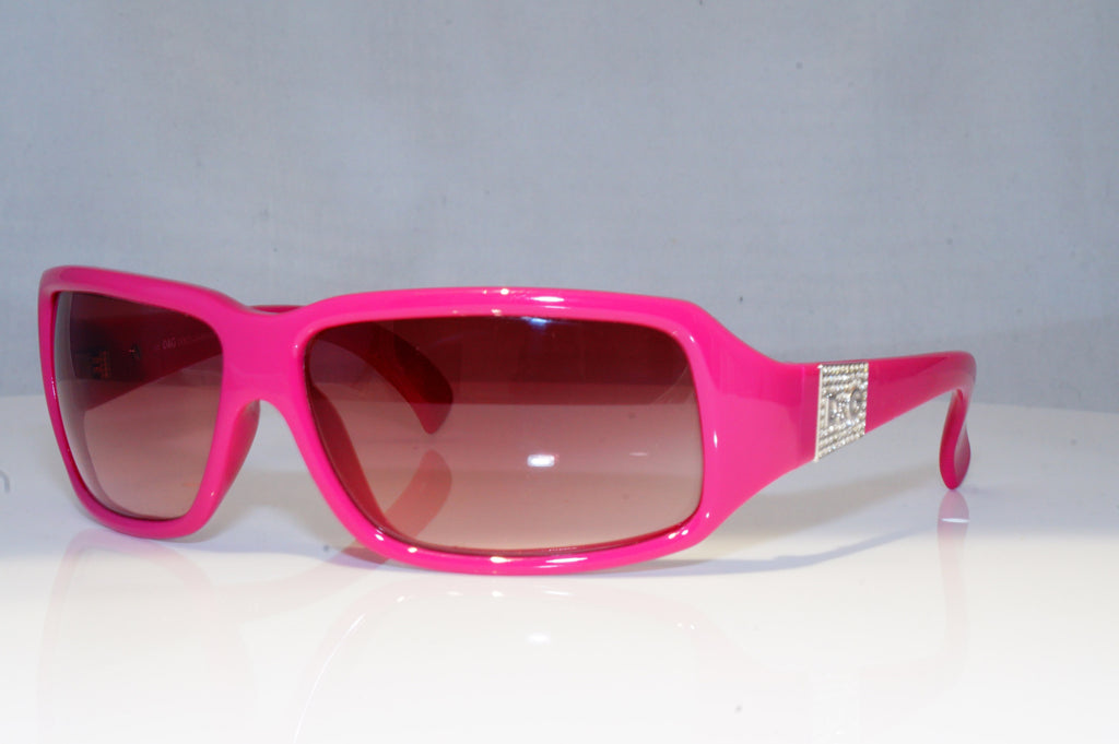 DOLCE & GABBANA Womens Diamante Designer Sunglasses Pink D&G 2164 709 18575
