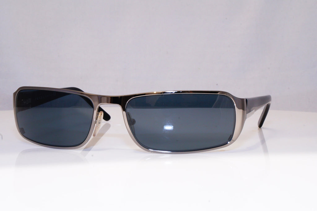 PRADA Mens Designer Sunglasses Black Rectangle SPR 52F 5AV-1A1 18147