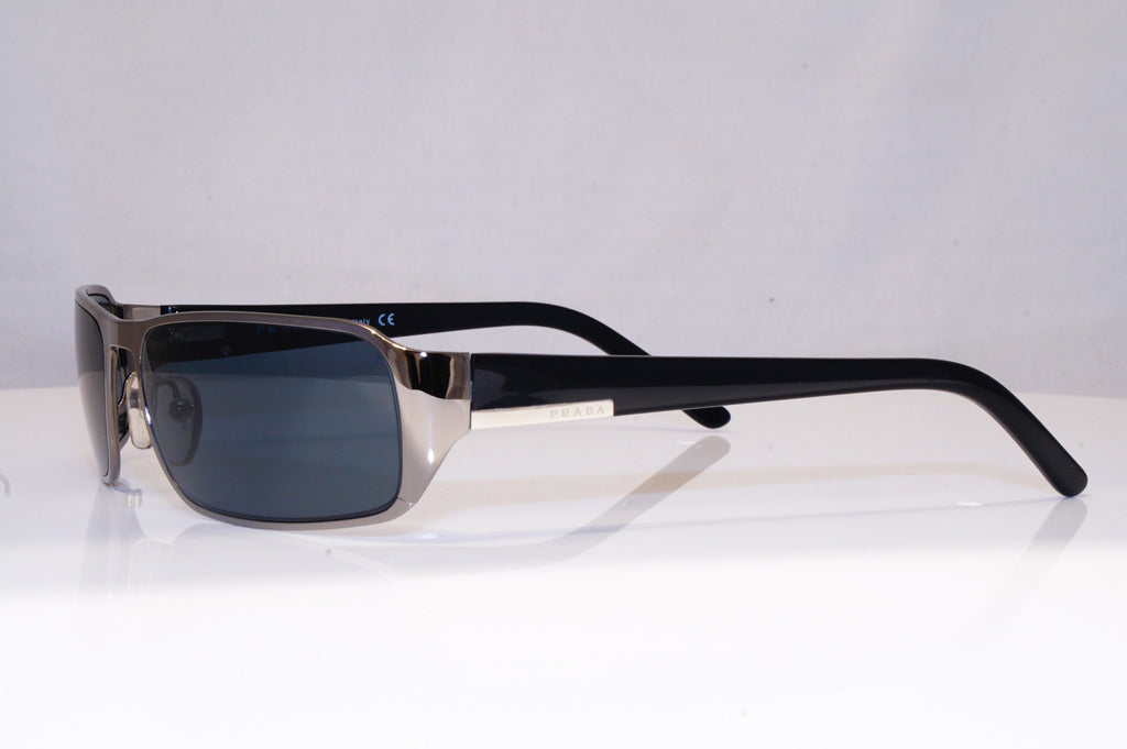 PRADA Mens Designer Sunglasses Black Rectangle SPR 52F 5AV-1A1 18147