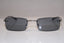 GUCCI 1990 Vintage Mens Designer Sunglasses Silver Rectangle GG 1755 6LB 13852