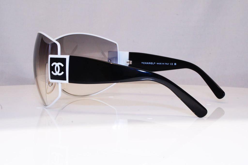 CHANEL Womens Diamante Designer Sunglasses White Shield SKI 4114 287/8G 18139