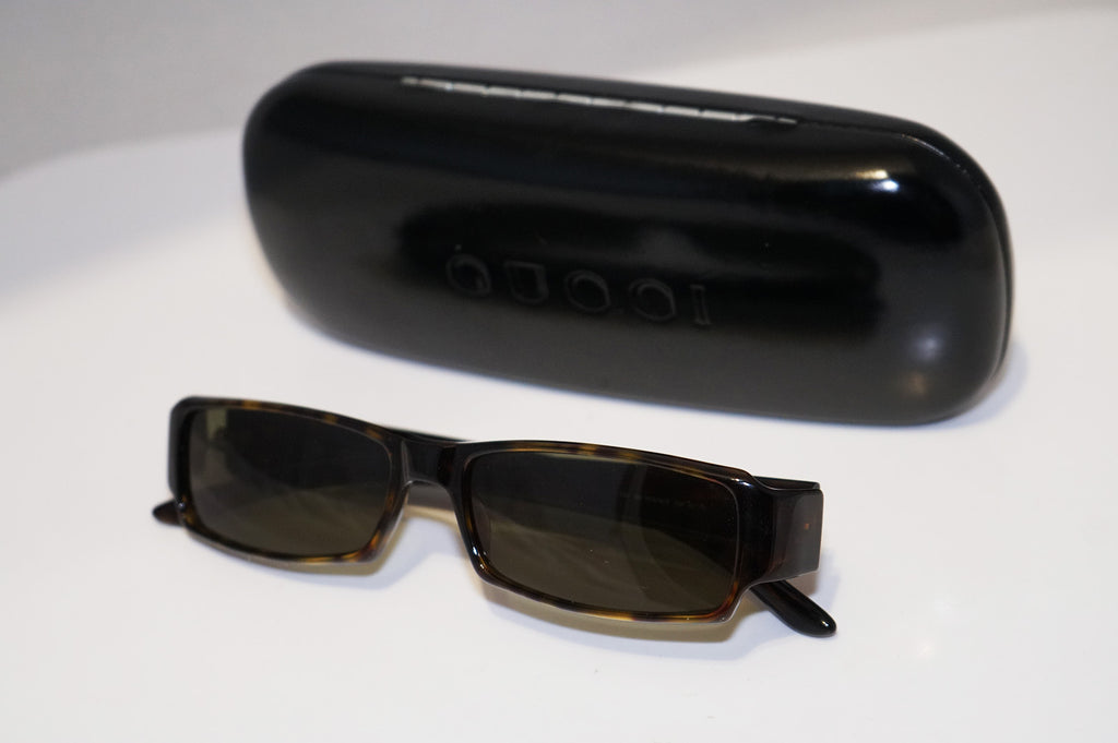 GUCCI 1990 Vintage Mens Designer Sunglasses Brown Rectangle GG 1438 086 13825