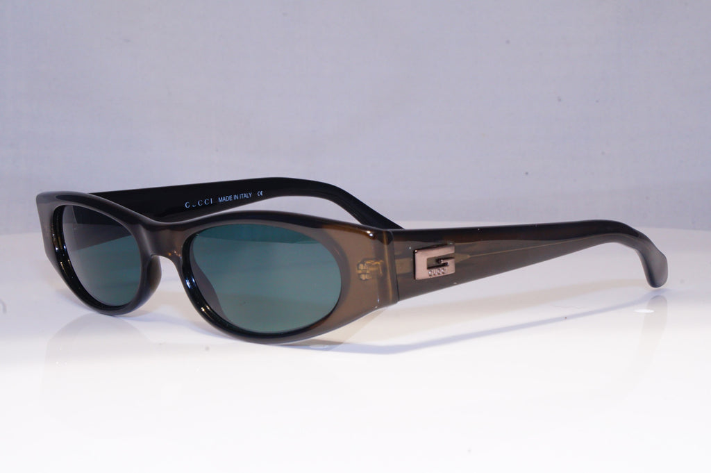 GUCCI Mens Womens Vintage Designer Sunglasses Green Rectangle GG 2424 7NR 20263