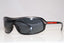 PRADA Vintage Mens Designer Sunglasses Black Shield SPS 06D 1AN-1A1 13822