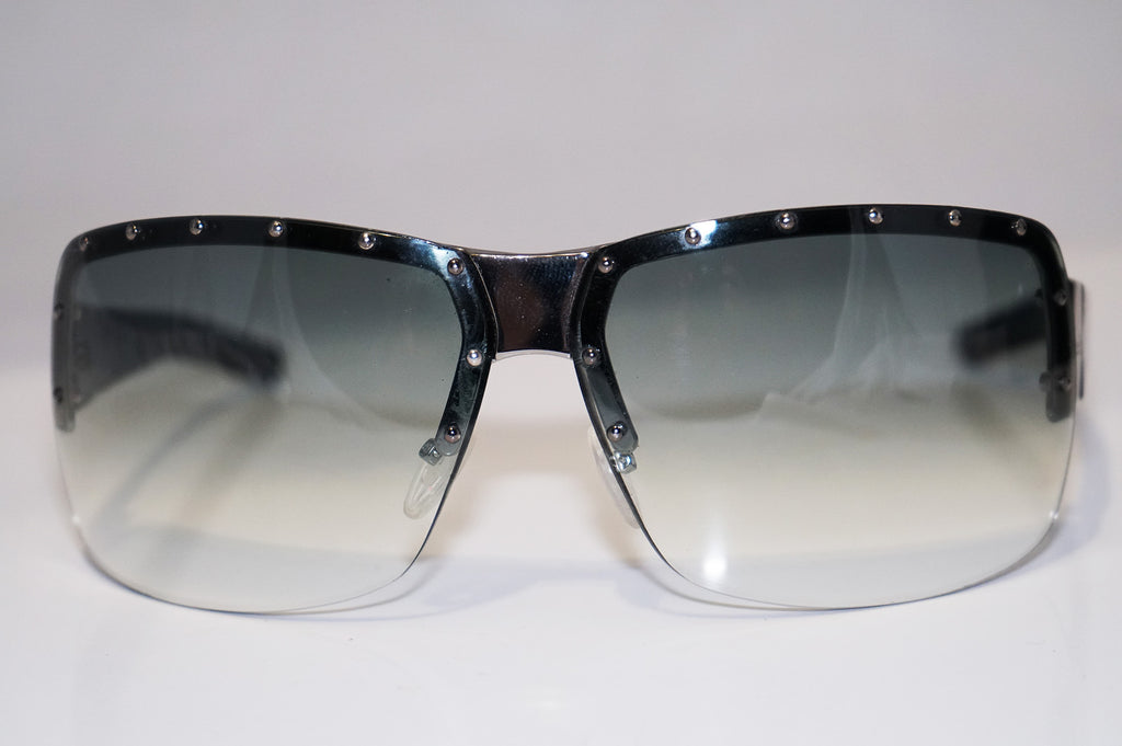 GUCCI 1990 Vintage Mens Designer Sunglasses Silver Rectangle GG 1755 6LB 13852