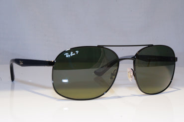 RAY-BAN Mens Polarized Boxed Designer Sunglasses Black Pilot RB 3593 0029A 19184