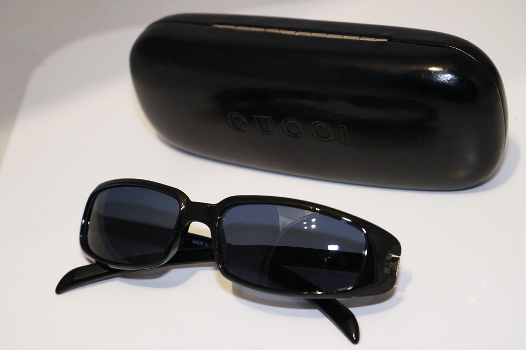 GUCCI Vintage Mens Designer Sunglasses Black Shield GG 1830 BLK 13629