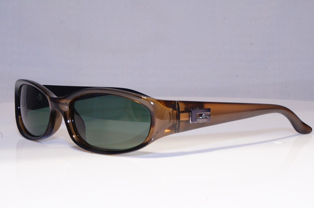 GUCCI Mens Vintage 1990 Designer Sunglasses Brown Rectangle GG 2424 E8K 20254