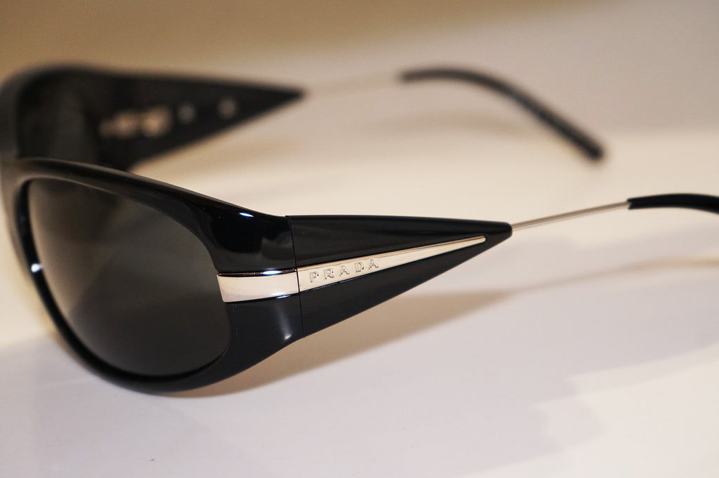 PRADA New Mens Designer Sunglasses Black Wrap SPR 07I 1AB-1A1 13847