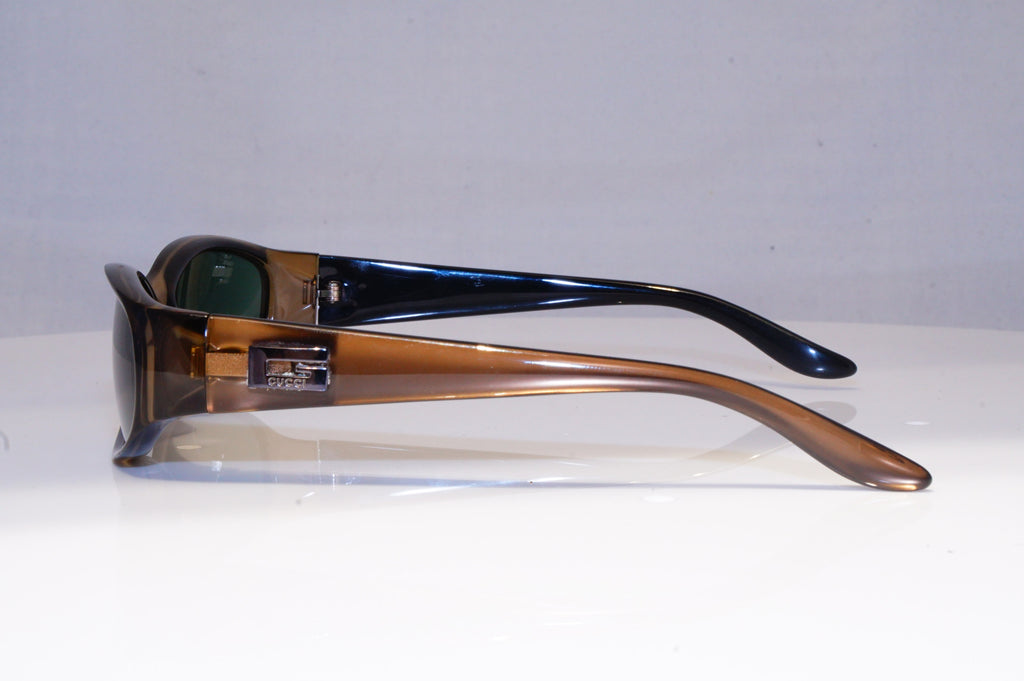GUCCI Mens Vintage 1990 Designer Sunglasses Brown Rectangle GG 2424 E8K 20254