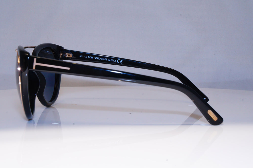 TOM FORD Womens Designer Sunglasses Black Cat Eye Edita TF 384 01A 21472