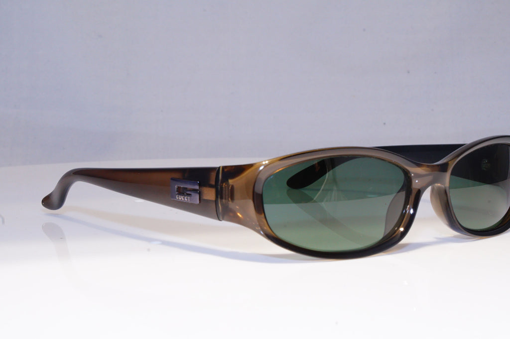 GUCCI Mens Vintage 1990 Designer Sunglasses Brown Rectangle GG 2424 E8K 20254