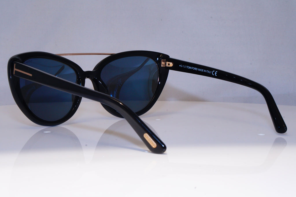 TOM FORD Womens Designer Sunglasses Black Cat Eye Edita TF 384 01A 21472