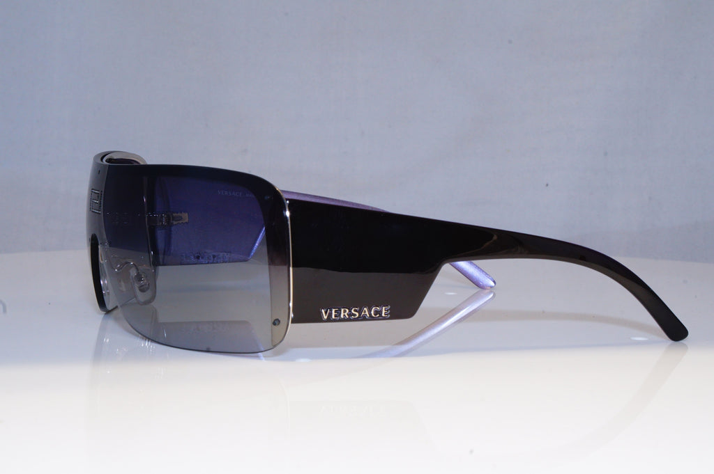 VERSACE Mens Womens Boxed Designer Sunglasses Black Shield 2091-B 1000/11 19182