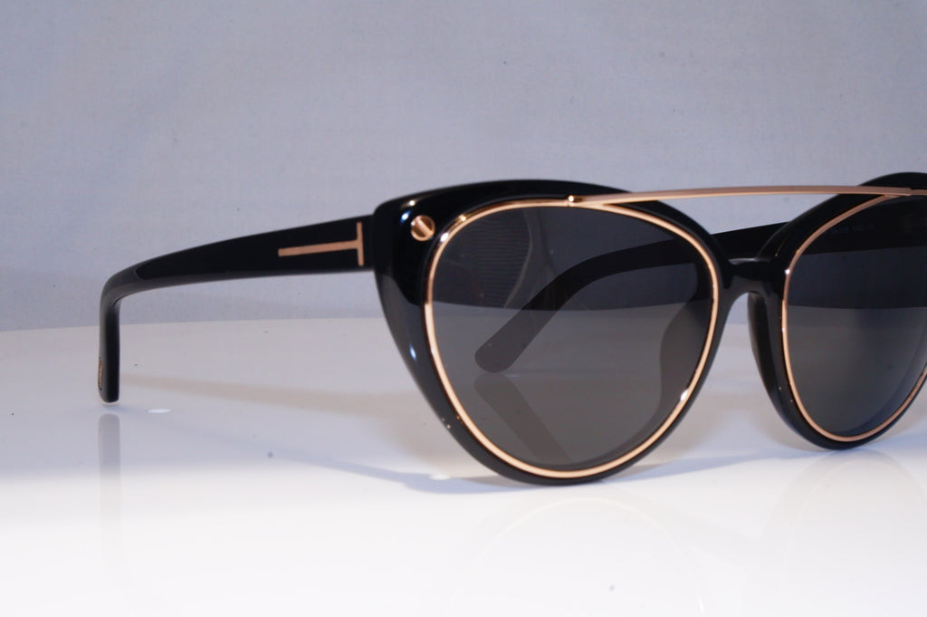 TOM FORD Womens Designer Sunglasses Black Cat Eye Edita TF 384 01A 21472