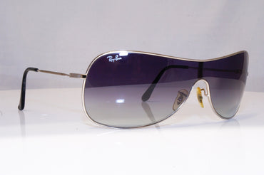 RAY-BAN Mens Designer Sunglasses Silver Shield RB 3211 003/8G 18135