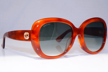 GUCCI Womens Designer Sunglasses Brown Oval GG 0140SA 002 21470