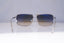 VERSACE Mens Womens Designer Sunglasses Silver Rectangle MOD 2104 1000/12 21467