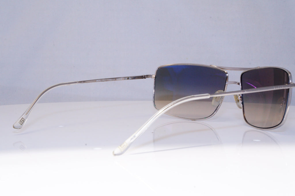 VERSACE Mens Womens Designer Sunglasses Silver Rectangle MOD 2104 1000/12 21467