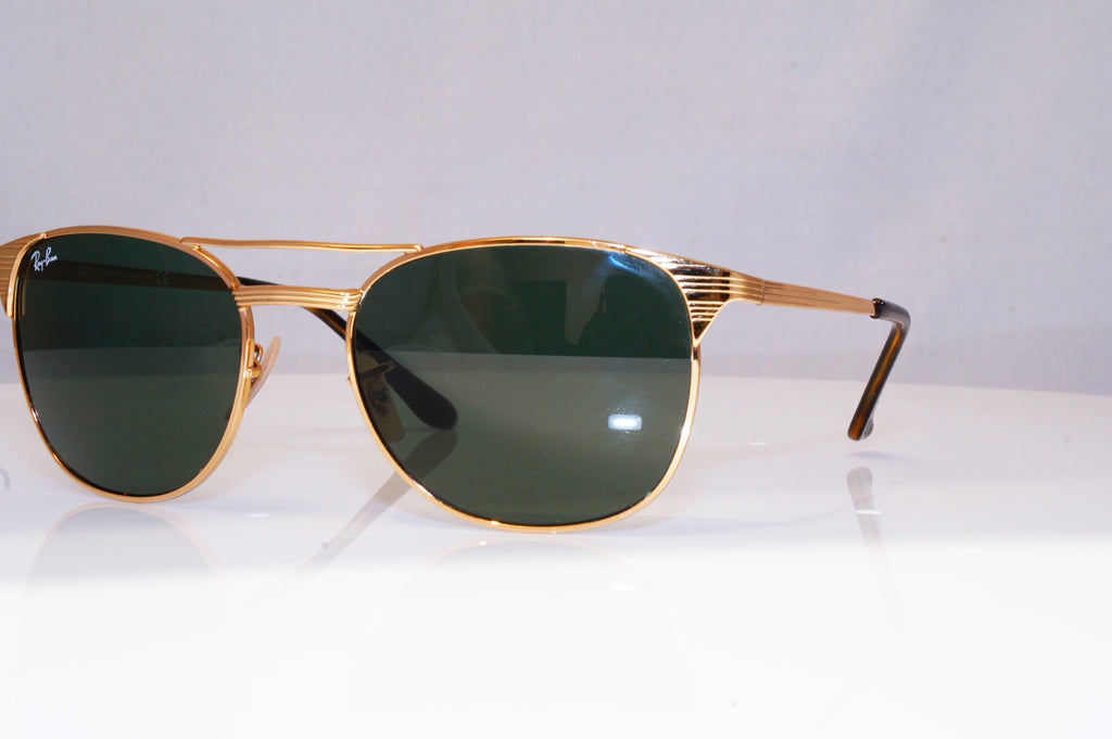 RAY-BAN Mens Vintage 1990 Designer Sunglasses Gold SIGNET RB 3429 001 18129