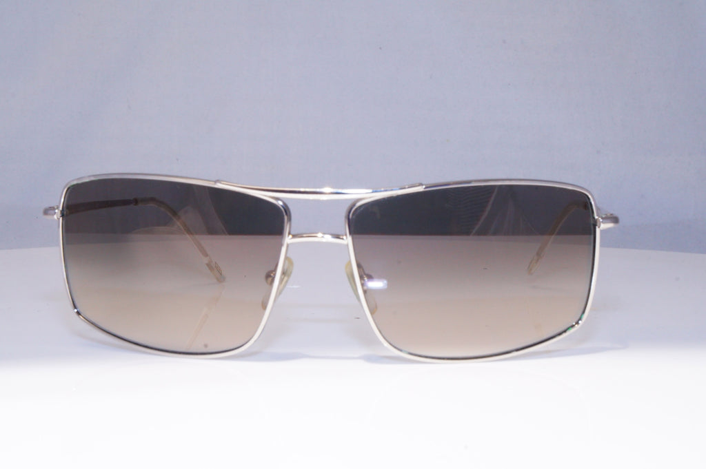 VERSACE Mens Womens Designer Sunglasses Silver Rectangle MOD 2104 1000/12 21467