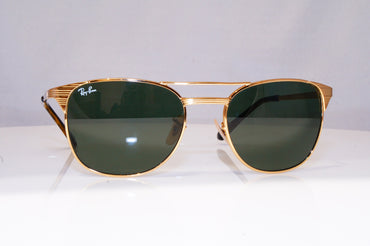 RAY-BAN Mens Vintage 1990 Designer Sunglasses Gold SIGNET RB 3429 001 18129
