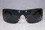 PRADA Rare Womens Designer Sunglasses Black Shield SPR 17H 7JS-1A1 13975