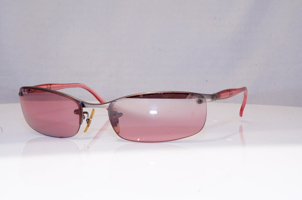 RAY-BAN Womens Diamante Vintage Designer Sunglasses Pink Wrap RB 1532 731 18128